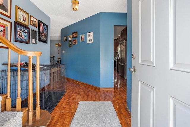 2612 Valkar Ln, Champaign, IL 61822 - corridor with wood finished floors and baseboards