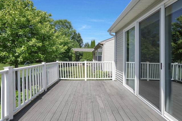 13245 Honeysuckle Dr, Huntley, IL 60142 - view of wooden deck