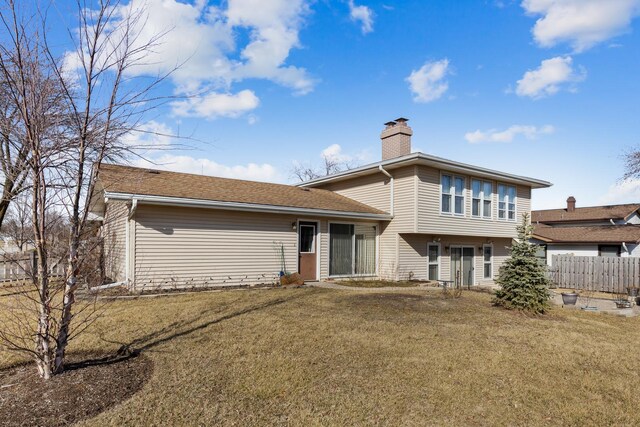 1165 Mayfield Ln, Hoffman Estates, IL 60169 - back of property with a chimney