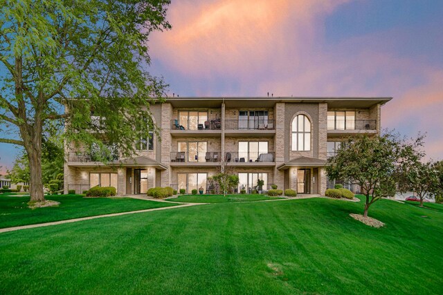 17824 Bernard Dr Unit 3D, Orland Park, IL 60467 - view of property at dusk