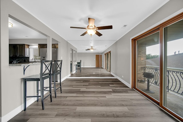 17824 Bernard Dr Unit 3D, Orland Park, IL 60467 - corridor featuring light wood-style flooring and baseboards
