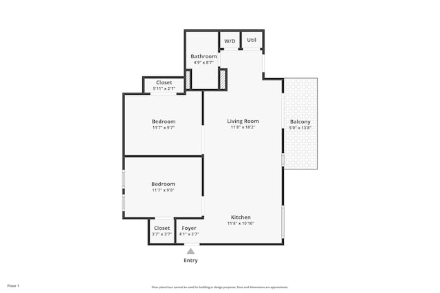 1225 W Greenleaf Ave Unit 3E, Chicago, IL 60626 - view of room layout