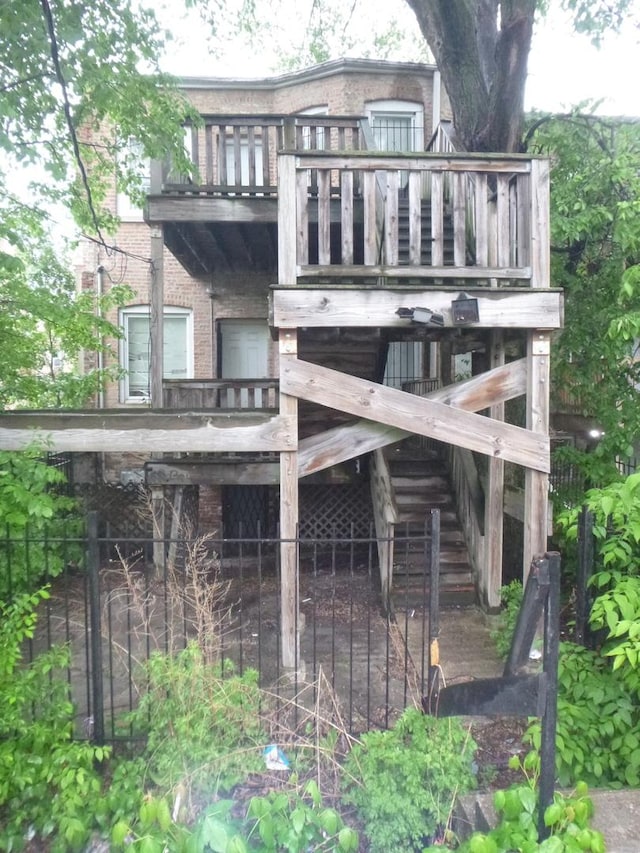 1528 S Spaulding Ave, Chicago, IL 60623 - rear view of property with brick siding and a balcony
