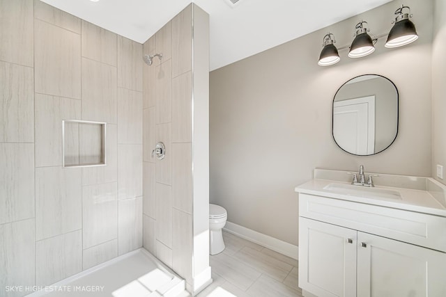 4947 Wilcox Ave, Downers Grove, IL 60515 - bathroom with tiled shower and vanity