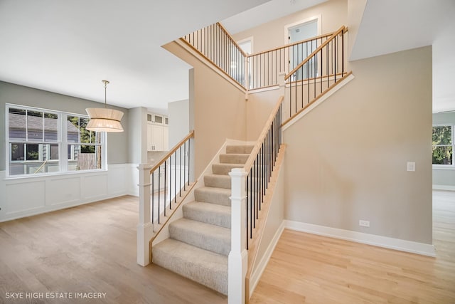 4947 Wilcox Ave, Downers Grove, IL 60515 - stairs with wood finished floors