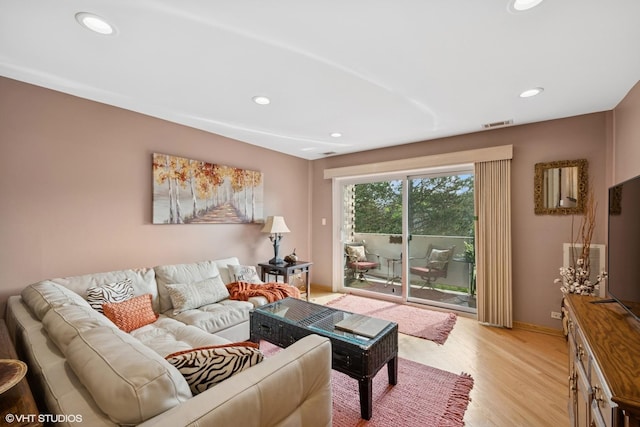 3300 N Carriageway Dr Unit 209, Arlington Heights, IL 60004 - living area with light wood-type flooring and recessed lighting
