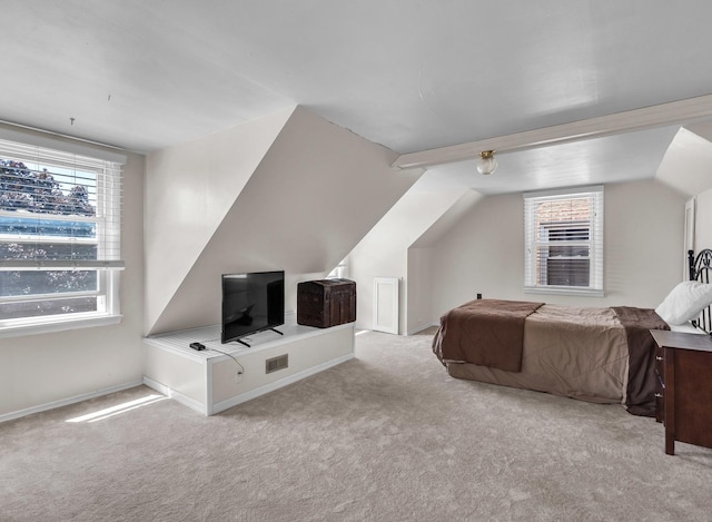 3355 N Neva Ave, Chicago, IL 60634 - bedroom featuring carpet and vaulted ceiling