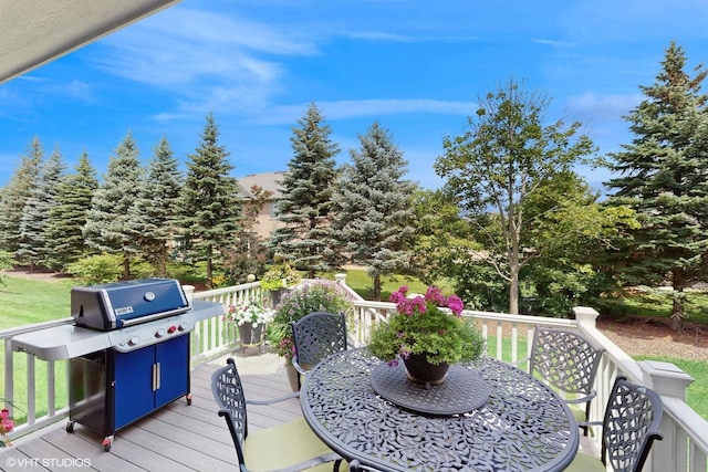 1517 128th St, Lemont, IL 60439 - deck with area for grilling and outdoor dining space