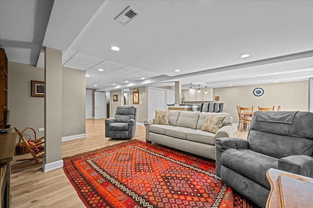 42W285 Retreat Ct Unit 2, Saint Charles, IL 60175 - living room with light wood-style flooring and recessed lighting