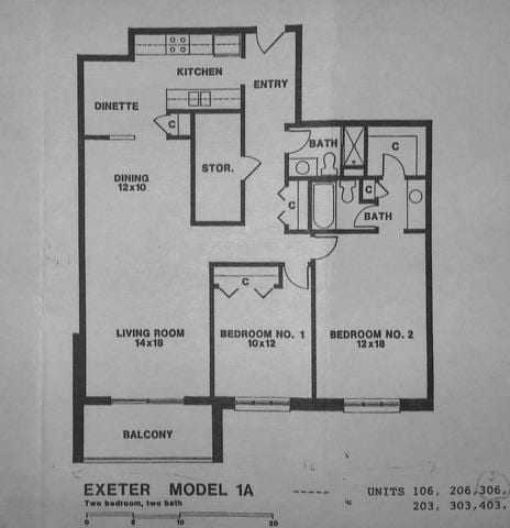 9386 Landings Ln Unit 306, Des Plaines, IL 60016 - view of home floor plan