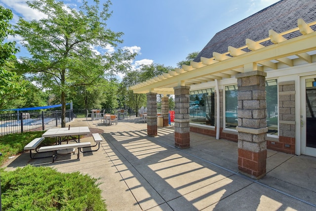 2845 Kendridge Ln, Aurora, IL 60502 - view of patio featuring a pergola