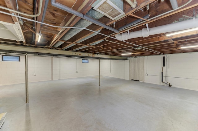 1617 Oakland Ave, Crest Hill, IL 60403 - unfinished basement featuring concrete block wall