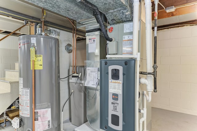 1617 Oakland Ave, Crest Hill, IL 60403 - utility room with gas water heater