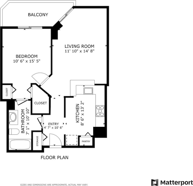 222 N Columbus Dr Unit 2204, Chicago, IL 60601 - view of property floor plan