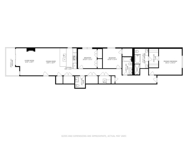 2814 W N Ave Unit 2W, Chicago, IL 60647 - view of room layout