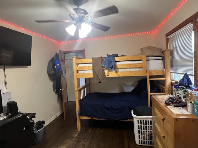 7809 S Christiana Ave, Chicago, IL 60652 - bedroom featuring wood finished floors and ceiling fan
