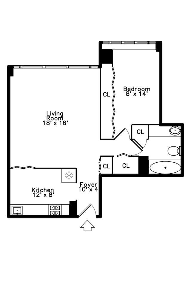 5455 N Sheridan Rd Unit 3203, Chicago, IL 60640 - view of property floor plan