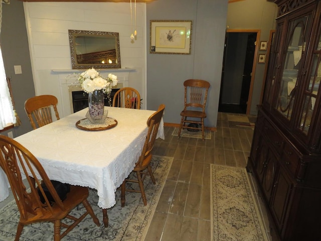 510 7th St, Mazon, IL 60444 - dining room featuring dark wood-type flooring