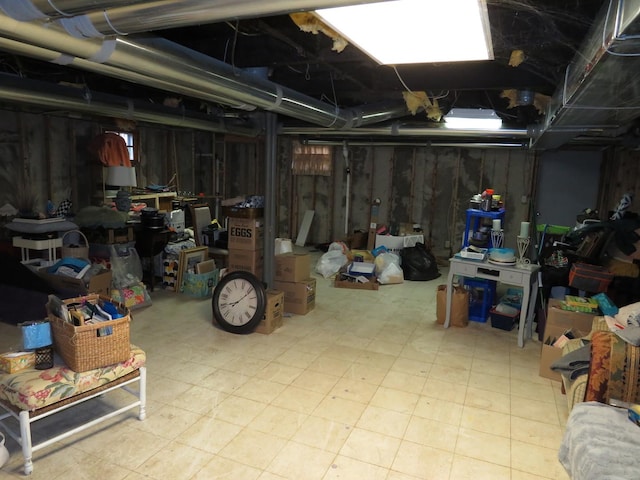510 7th St, Mazon, IL 60444 - unfinished basement featuring tile patterned floors