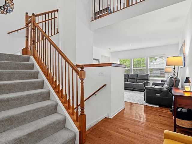 6079 Delaney Dr, Hoffman Estates, IL 60192 - stairs with wood finished floors