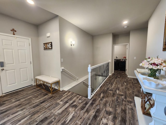 12549 New York St, Loves Park, IL 61111 - entryway featuring wood finished floors and recessed lighting