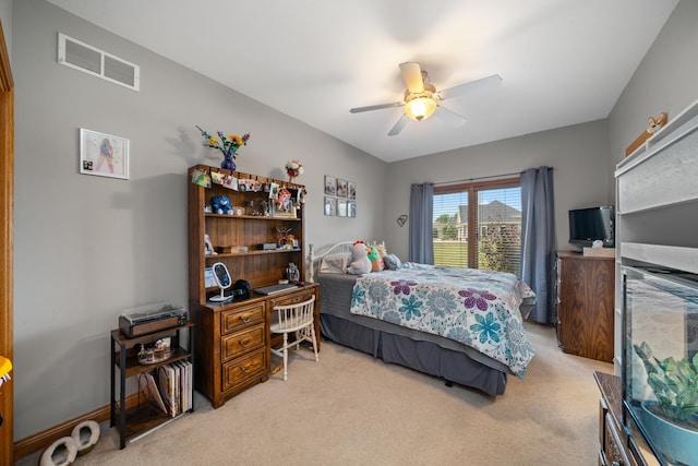 990 Fox Trail Ln, Somonauk, IL 60552 - carpeted bedroom with ceiling fan