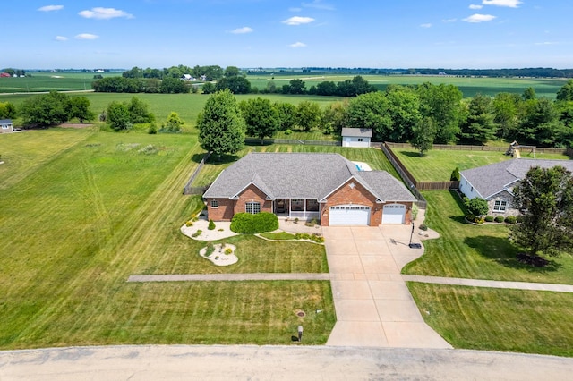 990 Fox Trail Ln, Somonauk, IL 60552 - overview of rural landscape