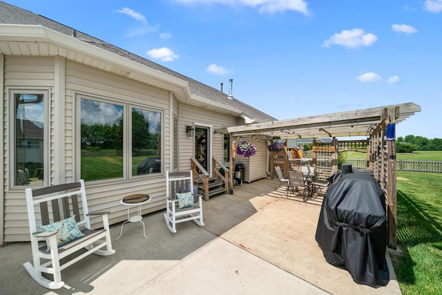 990 Fox Trail Ln, Somonauk, IL 60552 - view of patio / terrace with entry steps and grilling area