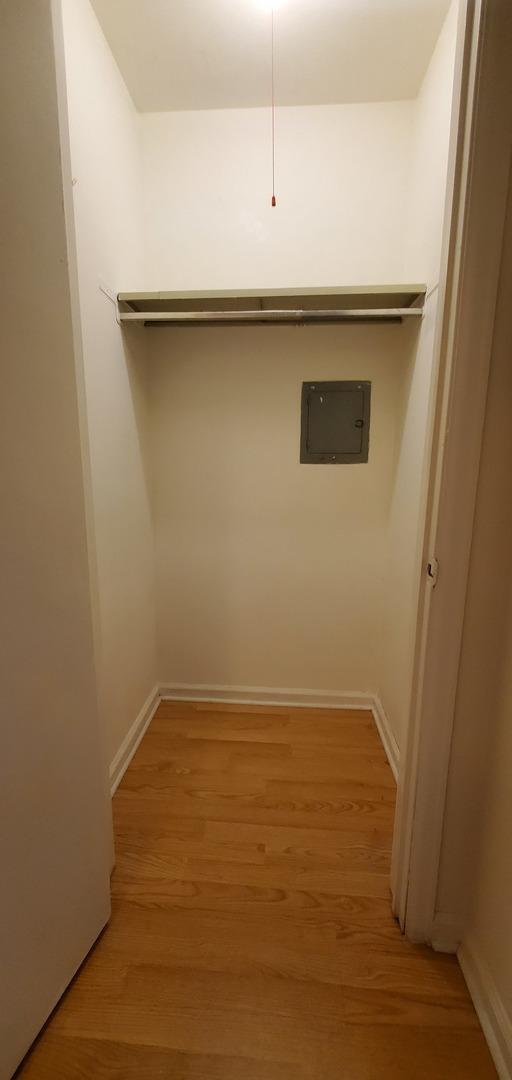 5100 Carriageway Dr Unit 305-2, Rolling Meadows, IL 60008 - spacious closet featuring electric panel and light wood-style flooring