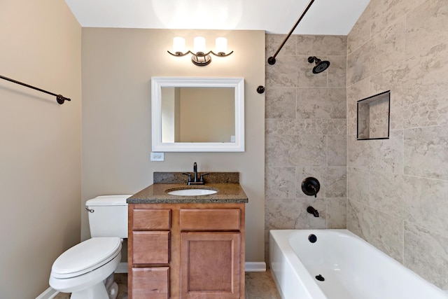 3304 W 160th St, Markham, IL 60428 - full bath featuring vanity, shower / washtub combination, and tile patterned flooring