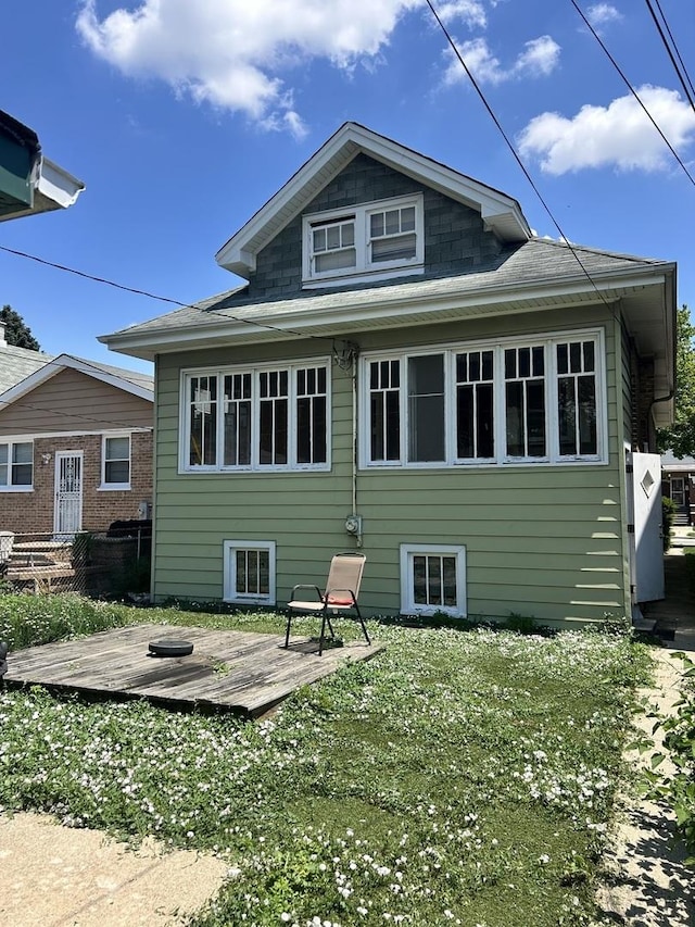 3612 E Ave, Berwyn, IL 60402 - back of property featuring a deck and a lawn