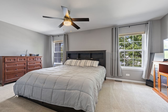 18788 S Burnside Station Dr, Mokena, IL 60448 - bedroom featuring light carpet and ceiling fan
