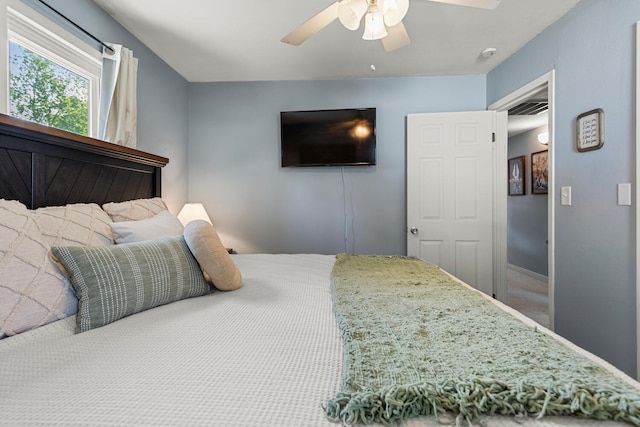 405 N Vorcey St, Tolono, IL 61880 - bedroom with a ceiling fan