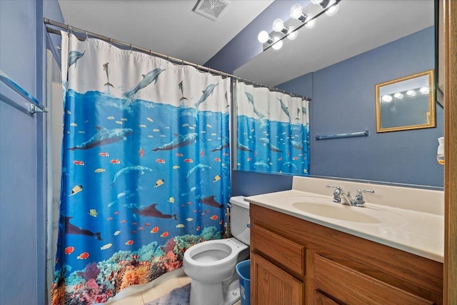 2936 Stonewater Dr Unit 2936, Naperville, IL 60564 - full bath featuring vanity, tile patterned flooring, and a shower with shower curtain