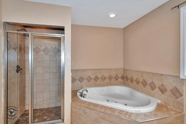 352 Rye Rd, Mundelein, IL 60060 - bathroom with a whirlpool tub and a shower stall