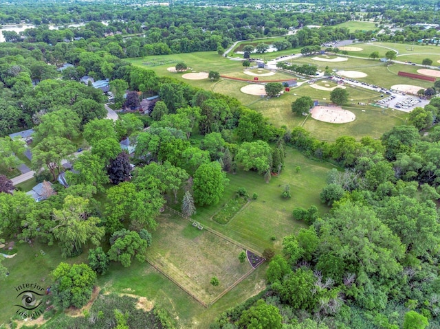 352 Rye Rd, Mundelein, IL 60060 - aerial view of property's location featuring a tree filled landscape