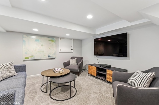 938 Edgemere Ct, Evanston, IL 60202 - carpeted living area with recessed lighting