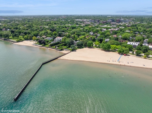 938 Edgemere Ct, Evanston, IL 60202 - bird's eye view of a nearby body of water