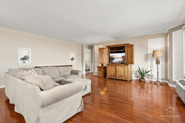 1 Renaissance Pl Unit 1121, Palatine, IL 60067 - living room with a textured ceiling and wood finished floors