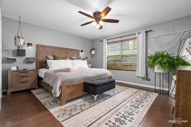 1005 Georgian Pl Unit 1005, Bartlett, IL 60103 - bedroom with wood finished floors and ceiling fan
