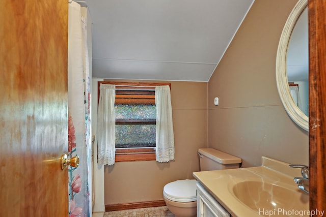 146 Westerfield Pl, Grayslake, IL 60030 - bathroom featuring vaulted ceiling and vanity