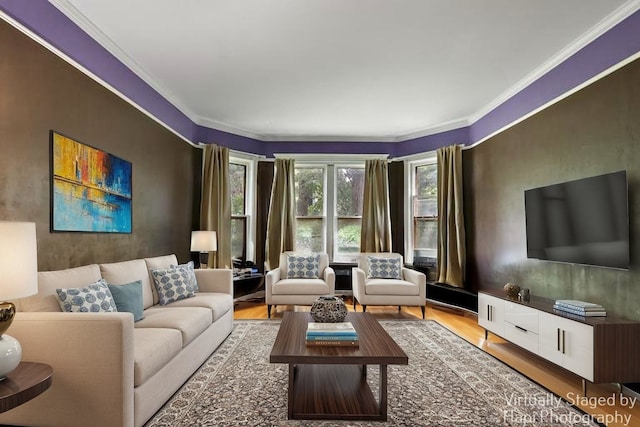 146 Westerfield Pl, Grayslake, IL 60030 - living area with wood finished floors and crown molding