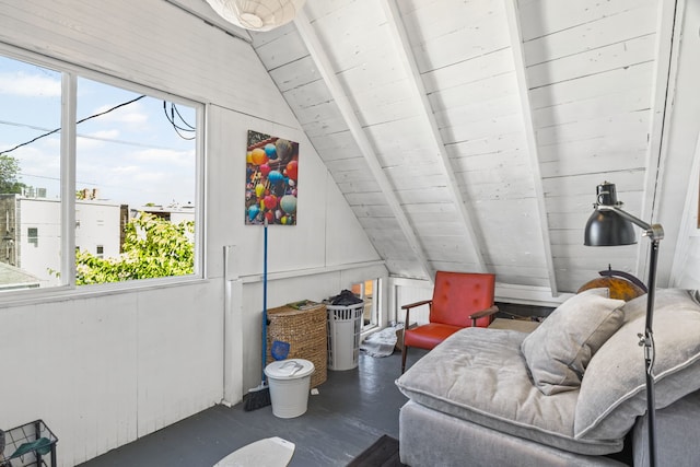2119 N Karlov Ave, Chicago, IL 60639 - sitting room featuring lofted ceiling and finished concrete flooring