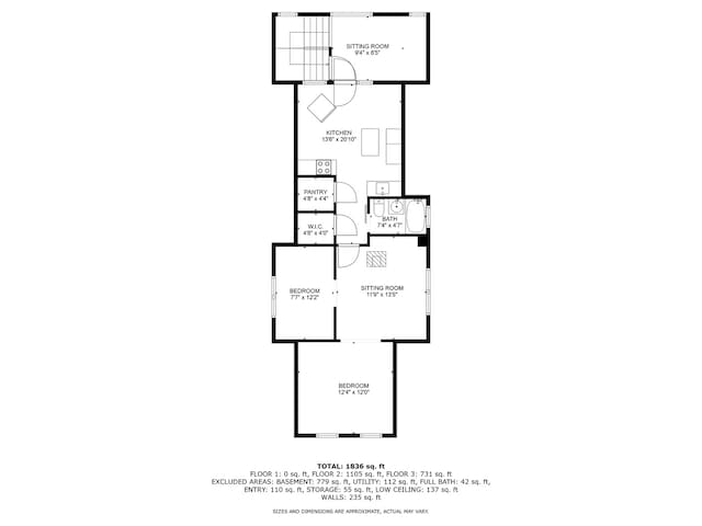 2119 N Karlov Ave, Chicago, IL 60639 - view of floor plan / room layout