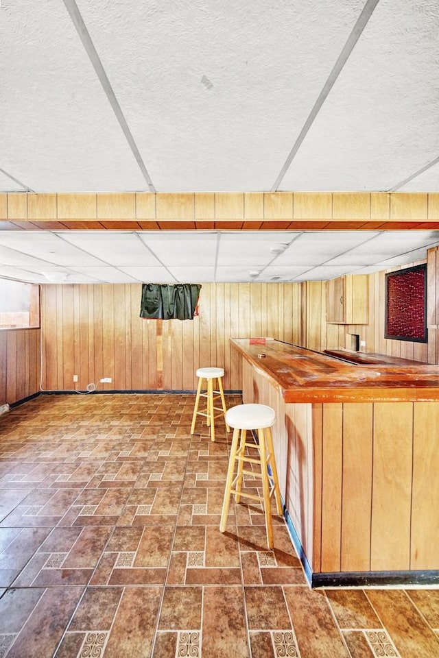 14528 Grant St, Dolton, IL 60419 - indoor bar with wood walls and a paneled ceiling