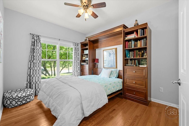 0N585 Charlotte Dr, Geneva, IL 60134 - bedroom with wood finished floors and ceiling fan