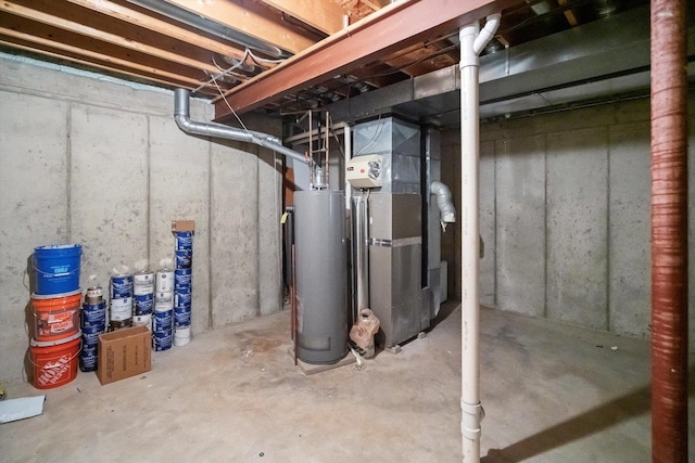 179 Briarcliff Ct, Romeoville, IL 60446 - unfinished below grade area featuring water heater
