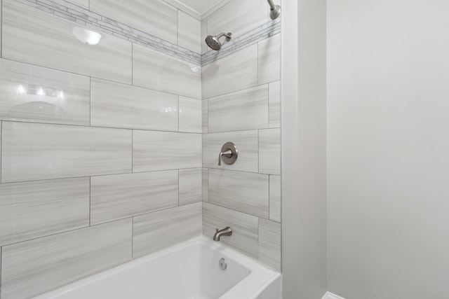 6282 Schaumburg Ln, Roscoe, IL 61073 - bathroom featuring shower / bath combination and baseboards