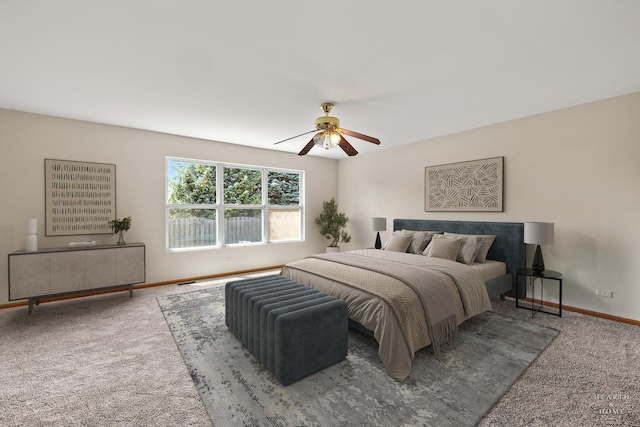 10961 Preston Pkwy, Huntley, IL 60142 - carpeted bedroom with baseboards and ceiling fan