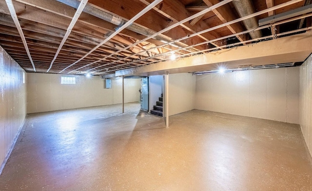 16955 Trapet Ave, Hazel Crest, IL 60429 - basement with stairway and electric panel